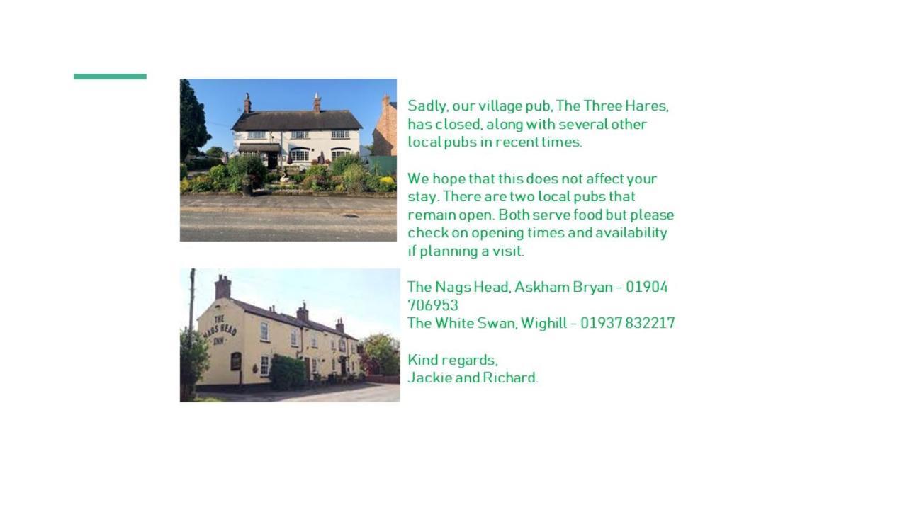Apartment Two, The Carriage House, Bilbrough, York Exteriör bild